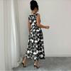 Summer European and American New Fashion Design Printed Sleeveless Dress