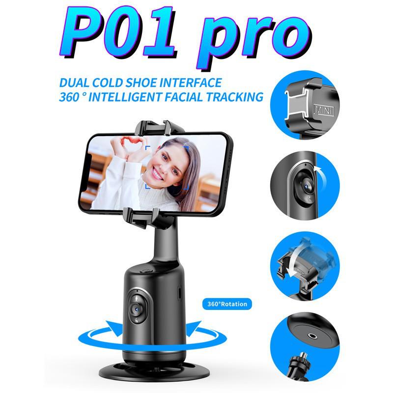 360° Rotating AI Face Tracking Gimbal for Live Video and Photography