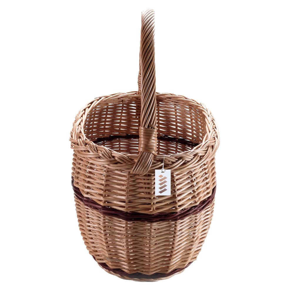 Large Wicker Shopping Basket for Mushrooms