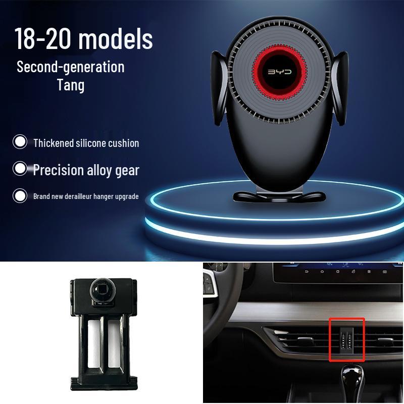 Compatible Gravity Car Phone Holder for BYD S6/S7/Song Pro/Han EV/Qin Navigation Systems