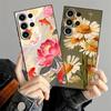Funda Phone Cover Case for Samsung Galaxy S26 Ultra S25 Plus S23 S20 Ultra S21 FE S24 Note 20 8 9 10 S10 S9 Oil Painting Flower