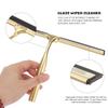 Golden Shower Squeegee Stainless Steel Wiper Scraper For Glass Door Mirror Window Tile Cleaning Tool Household Merchandises