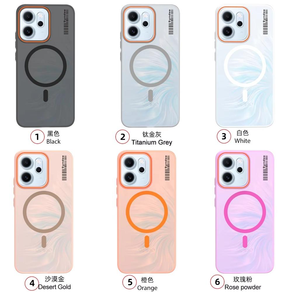 Frosted Matte PC Case For OPPO Reno15 14 13 12 11 F Pro Find X9 X8 Pro Ultra Slim Shockproof Transparent Magnetic Charging Cover