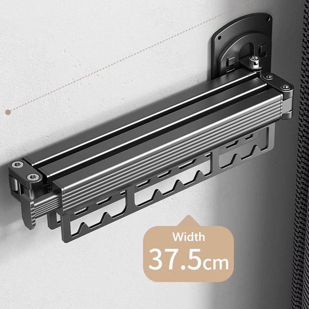 Retractable Folding Clothes Hanger Space Aluminum Cloth Drying Rack Outdoor