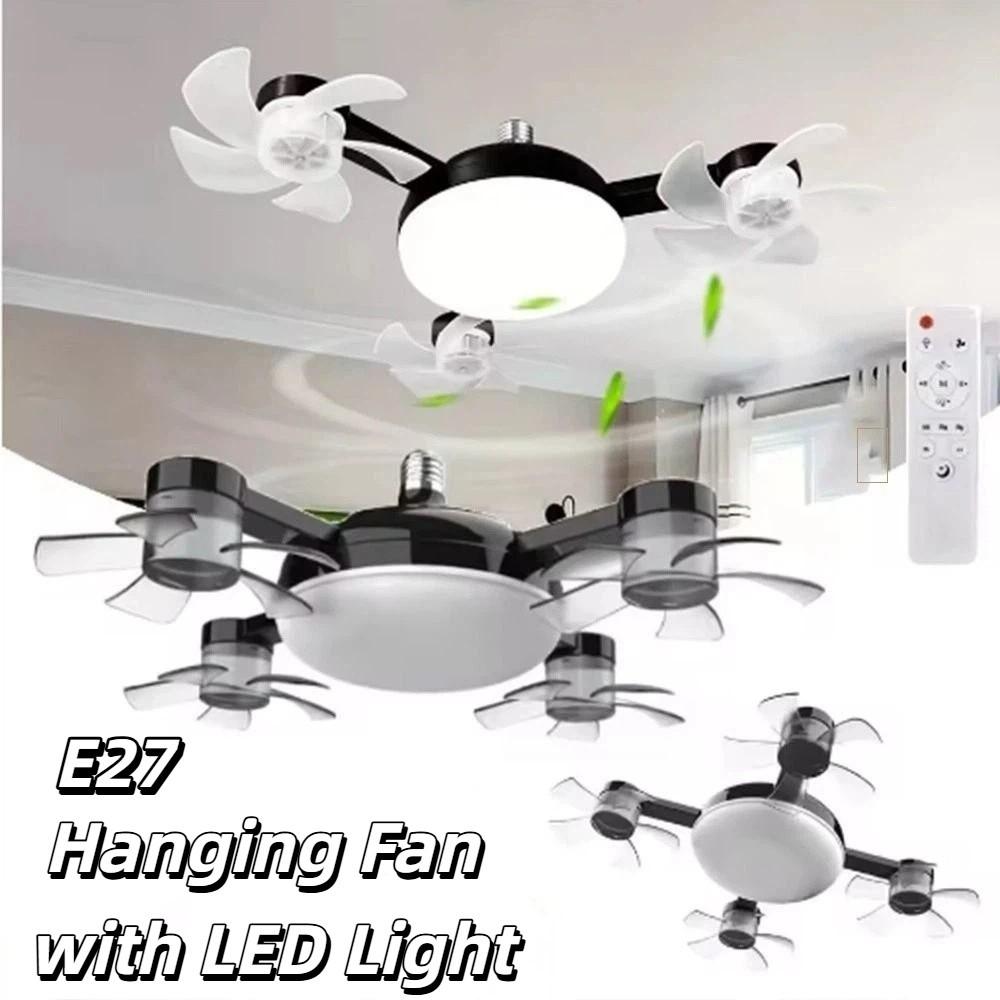 Ventilatore da Soffitto con Telecomando Lampada da Soffitto 2 in 1 Ventilatore Elettrico Senza Fili Semplice Soggiorno