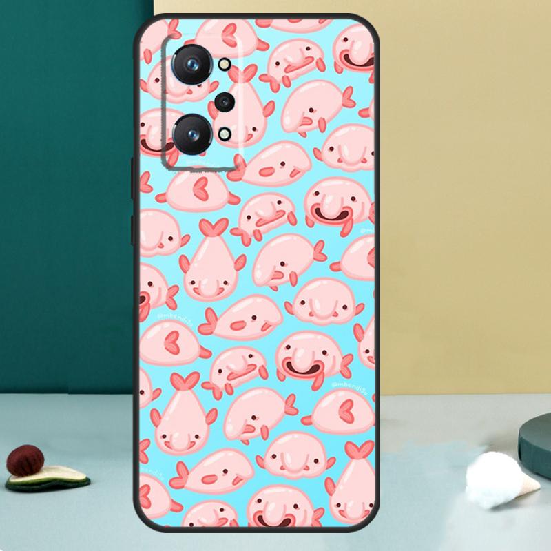 Cute Blobfish For Realme 11 10 12 13 14 Pro Plus GT 7 6 5 Pro GT 6T C67 C61 C53 C51 C21Y C25S C75 C55 Case