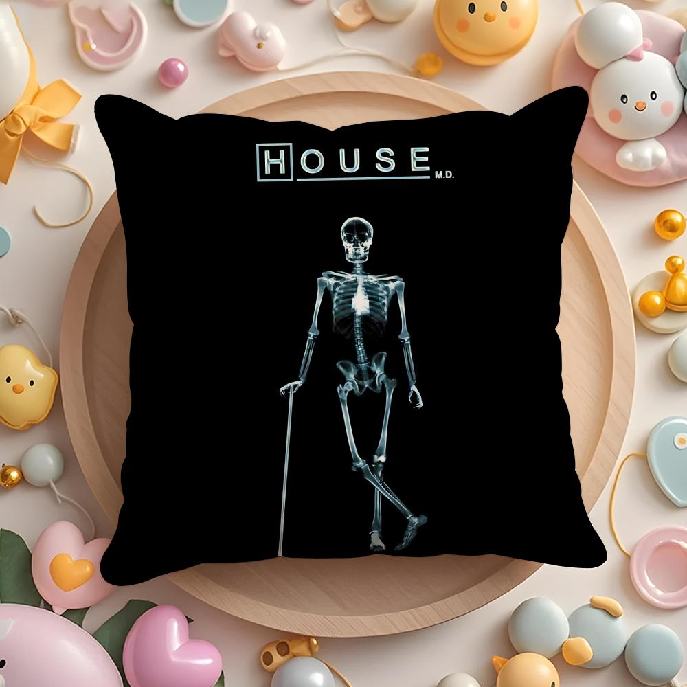 Dr H-House Cushion Cover Home & Car Multi-Scene Pillow Cover - Reversible, Soft & Durable for Daily Use