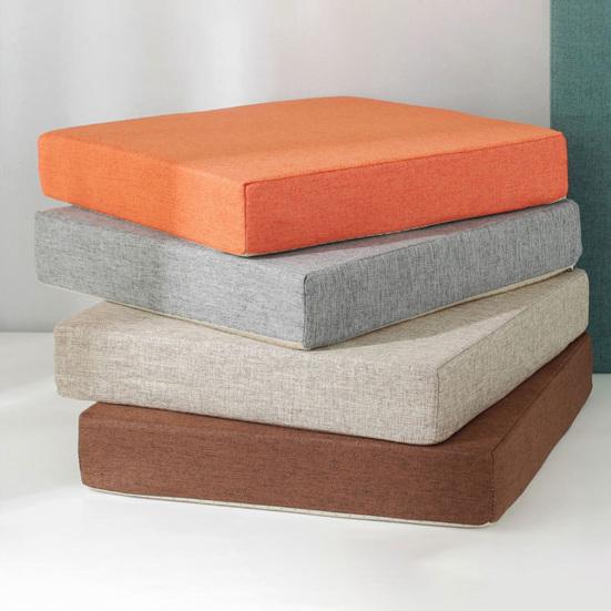 Waterproof Seat Cushion with Anti-Slip Rubber Back Zipper Design Height Comfort Support Multi Colors Mat for Chair Patio Living Room Kitchen Bedroom