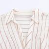 European & American Style Women's Casual Fashion Metal Line Pattern Shirt