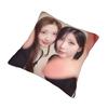 Kpop Style Babymonsters Group Pillowcase Soft Fabric Cushion Cover Decoration Pillow Case Cover Home Square 40*40Cm