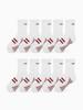 Minasu [10 Pack] Menasoo Soft Runsocks_White