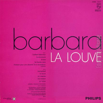 

LP Record BARBARA - La Louve FDX222 PHILIPS 1973 Japan Pop