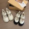 French ugly cute Mary Jane loafers women's 2025 new autumn small fragrance with skirt comfortable cloud puff shoes