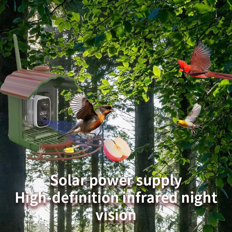 Smart Outdoor Solar Bird Feeder with Camera for Hummingbirds