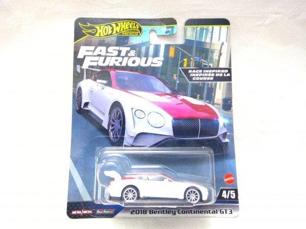 Hot Wheels Premium Fast Furious 2018 Bentley Continental GT3