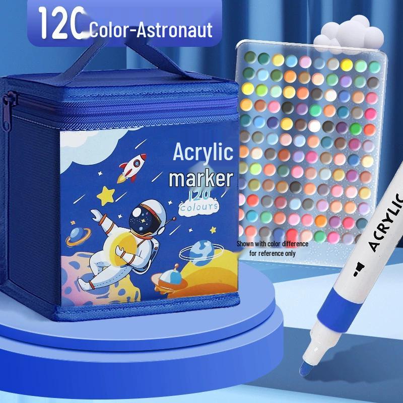Acrylic Marker - Washable, Non-Bleed, Quick-Drying, Layerable, Waterproof Pen for Art & School.