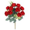 1/2 Stück Künstliche Rosenblumen Strauß Seiden-Falsche Blume für Hochzeitstisch Hausvase DIY Dekoration Geburtstagsparty Zubehör