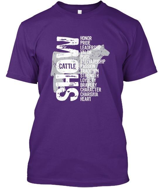 Show Cattle Tee T-Shirt Made in the USA Size S to 5XL Unisex T-Shirt XXXXL