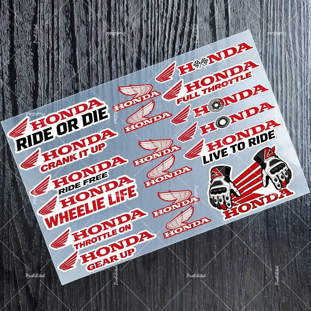 AQZ1 Cool Rider for Honda Stickers Moto Sticker Auto Body Bumper Windows Motorcycle Laptop Walls Vinyl Decal Car Tuning Accessories