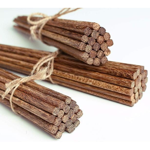 10-Pairs Wooden Chopsticks, Dishwasher Safe Chopstick,RebleNatural Healthy, Chinese Classic Style for Kitchen, Dining Room, Gourmet, Noodles (9.8