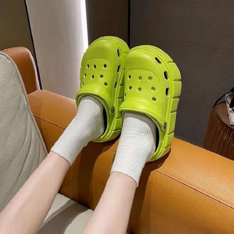 New High Platform Slippers Women's Elevator Fur Mules Shoes Woman Chunky Slides Increase Shoes Girl Garden Clogs Plush Slippers
