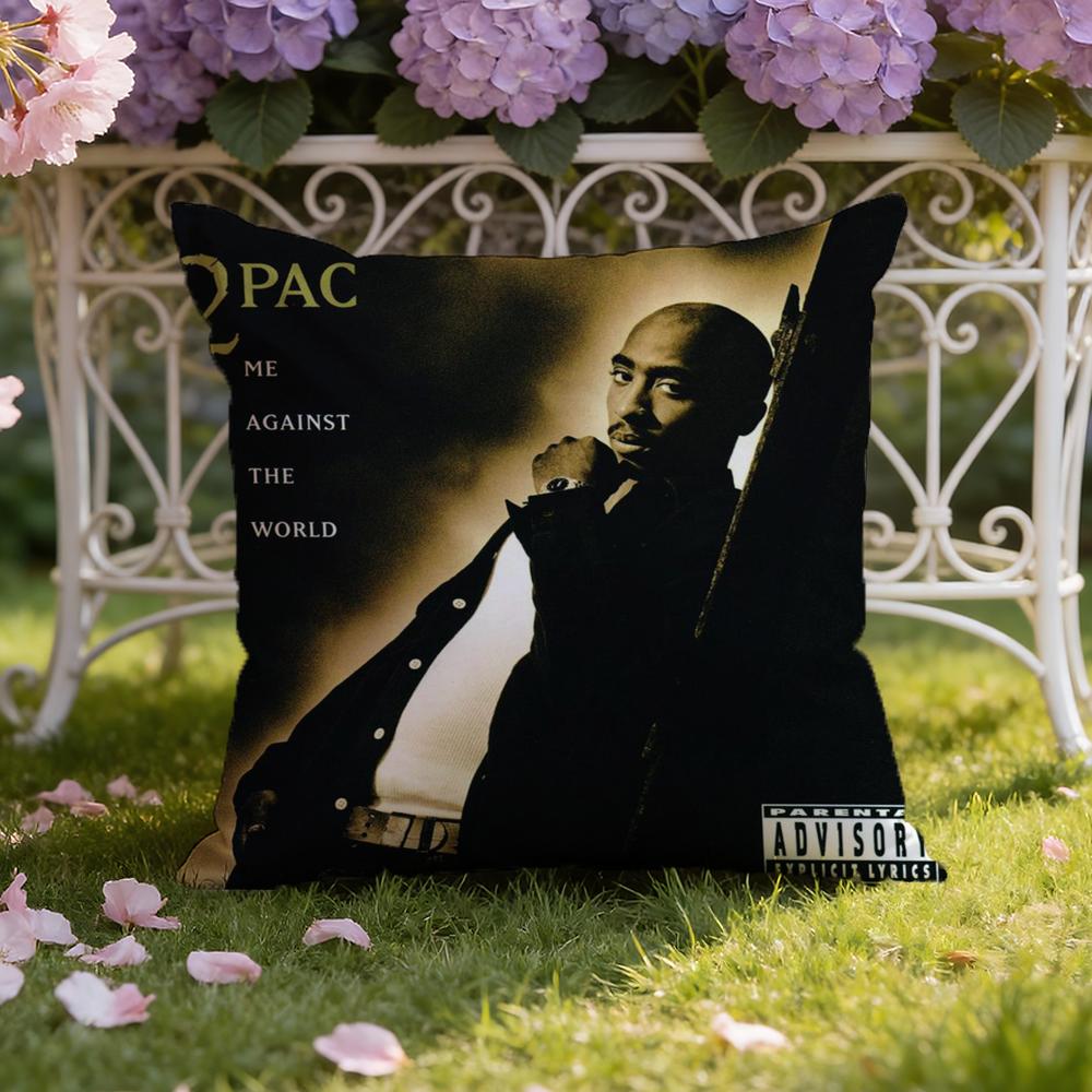 2P-PAC Tupac S-Shakur Cushion Cover Home & Car Dual-Scene Pillow Cover: Reversible for Premium Comfort
