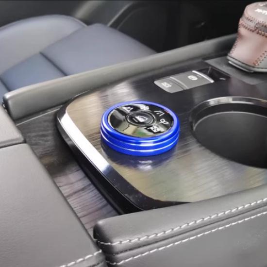 Blue Aluminum DRIVE MODE Adjust Knob Cover For NISSAN PATHFINDER -2025
