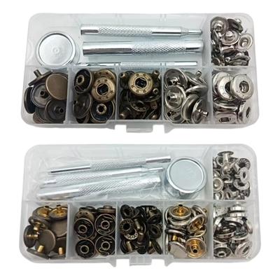 15mm 12.5mm Copper Snapping Fastener Set Durability Metal Button For Bags Clothing Jackets Accessories DIYer Crafting