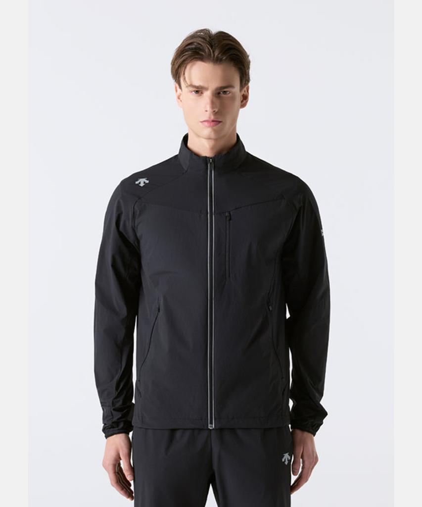 Descente Running Stretch Woven Zip-Up Jacket Black Sr221Rwt41