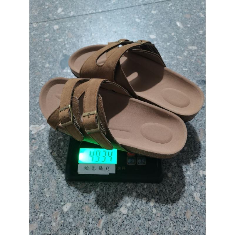 

Thick-soled one-word slippers for women to wear in summer, new beach cool slippers, lazy pedal 43 коричневый