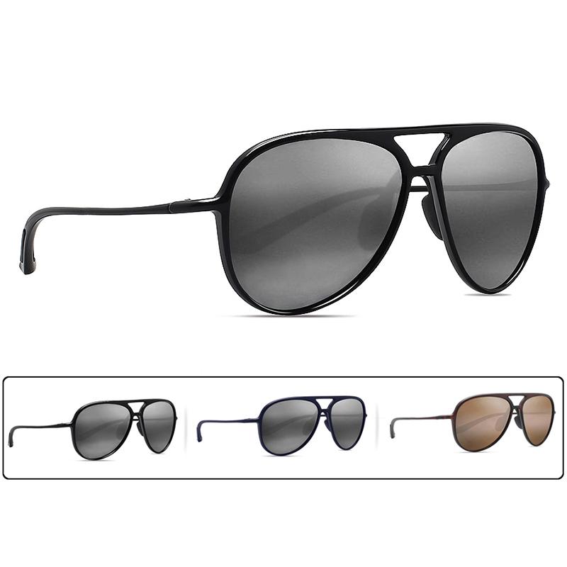 MAXJULI Sunglasses Men Ultralight Tr90 Pilot Sport Driving Cycling Fishing Golf UV400 Outdoor Goggles