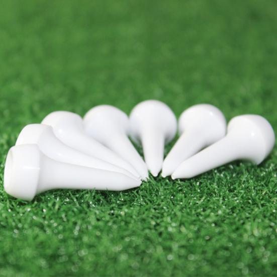 50Pcs Plastic Golf Tees for Irons Hybrids Par Threes Low Profile Woods And The Driving Range Short Golfing Tees for Lower Friction And Longer Distance