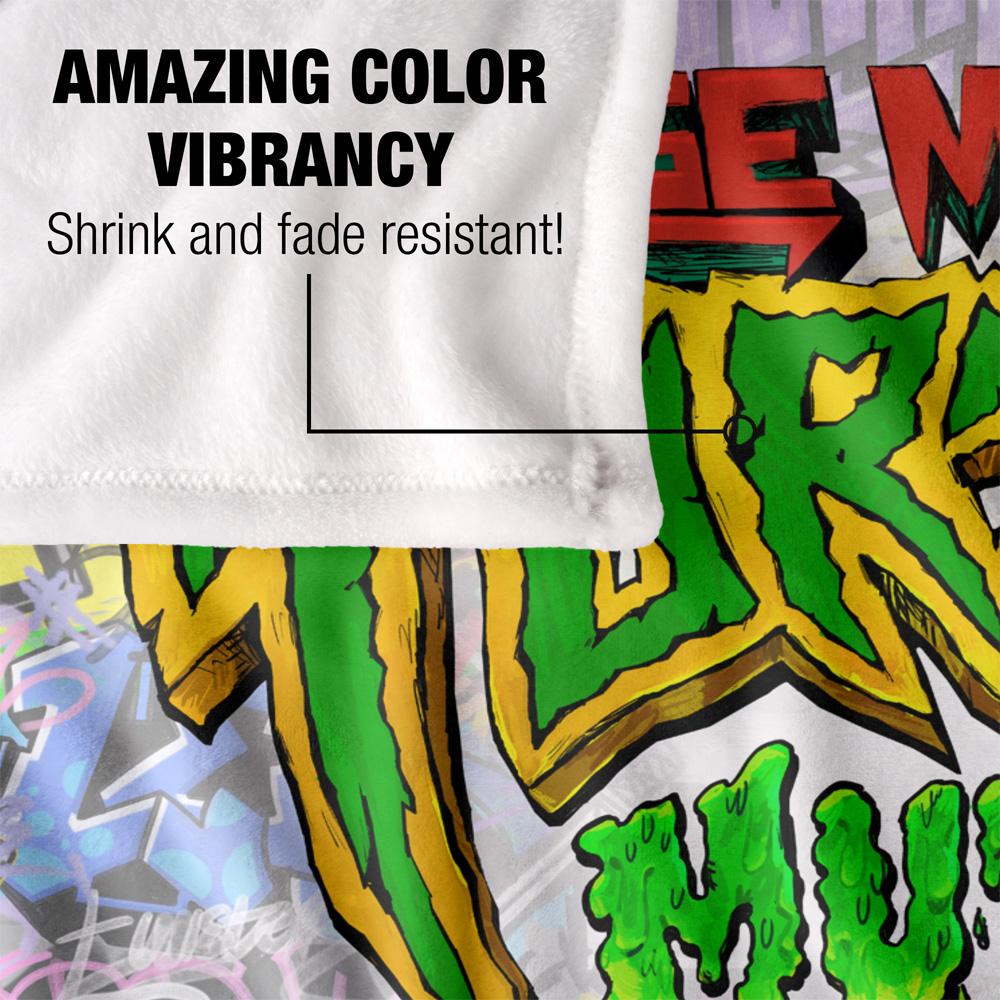 Teenage Mutant Ninja Turtles: Mutant Mayhem Silky Graffiti Logo Blanket
