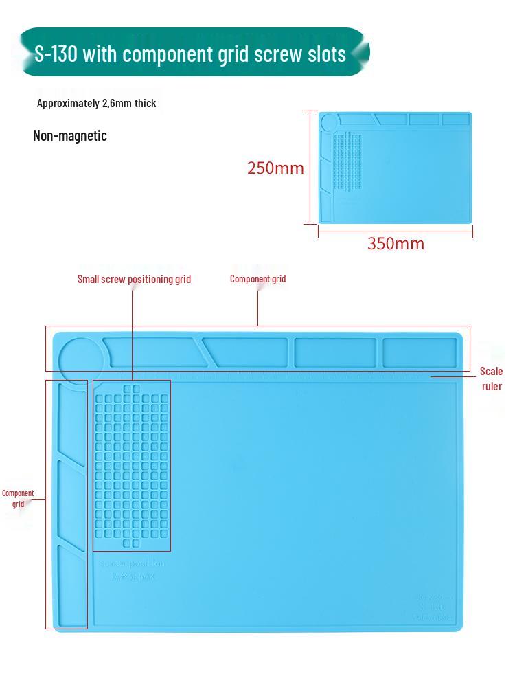 Deer Fairy Heat-Resistant Silicone Soldering Pad for Desktop Repair and Welding.