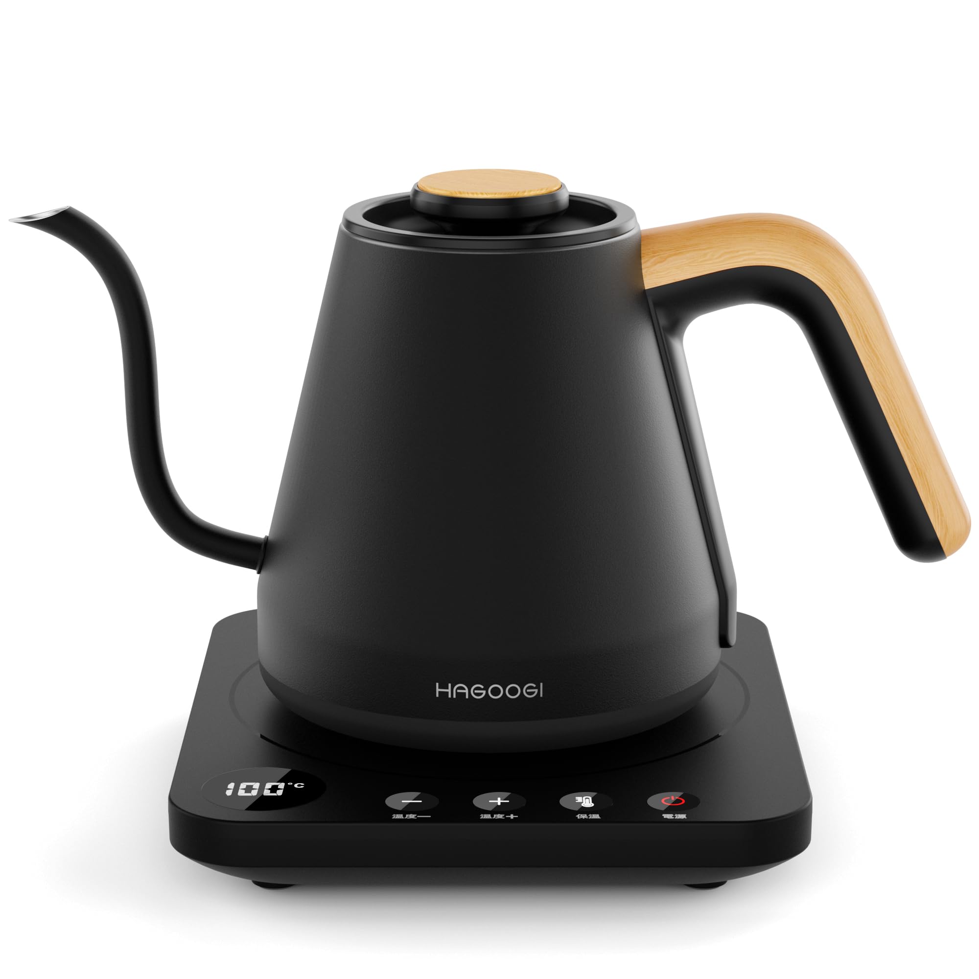 

HAGOOGI Электрический Электрический Кофе Контроль Температуры Для Удержания Теплоты Функция Пустой Готовки Функция Предотвращения Автоматический Питания Капельный Кофе Дерево