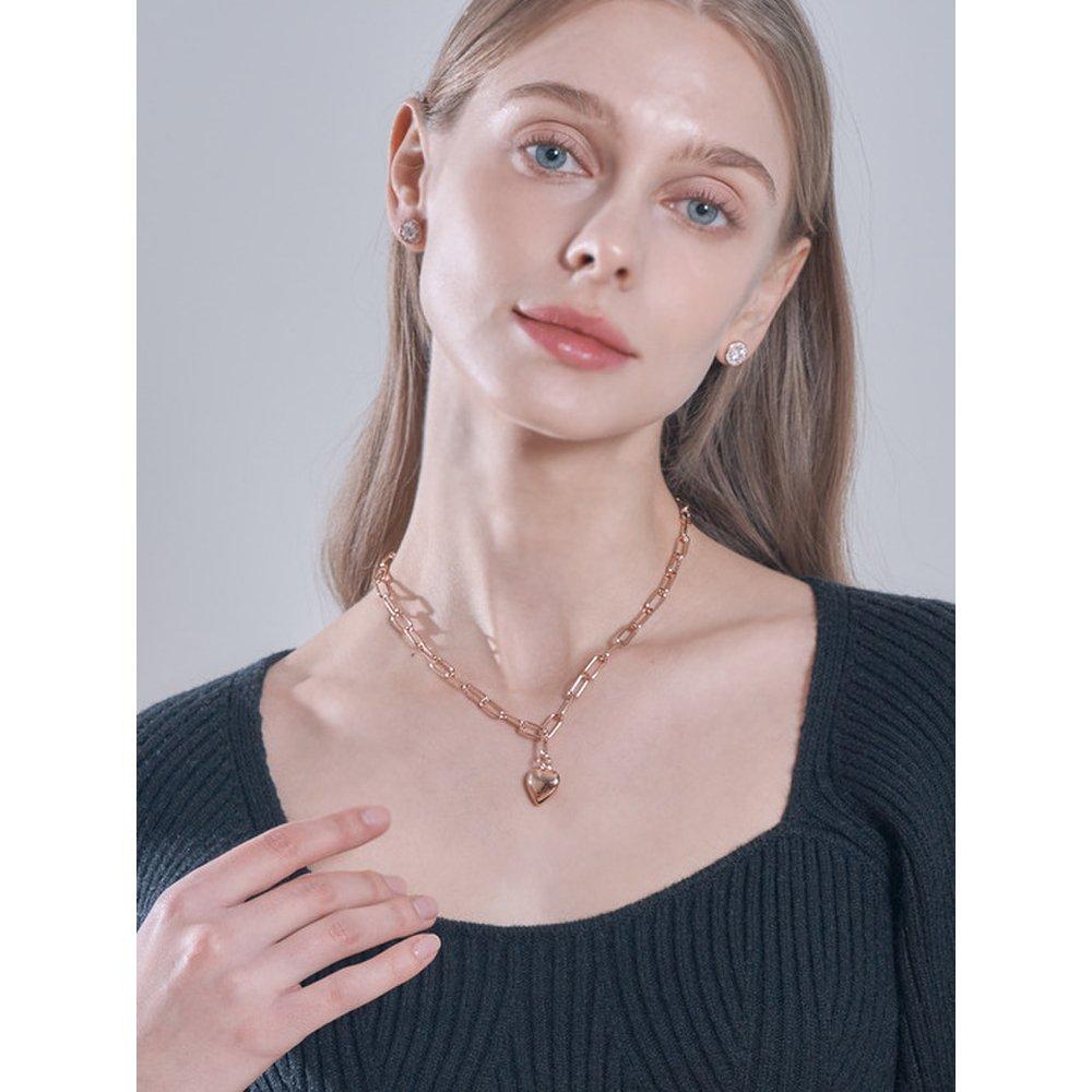 Volume Heart Necklace Elbrnn195