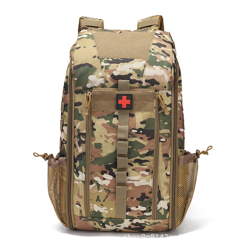 Tactical Outdoor Medical Backpack: Large Capacity, Multifunctional Camping & Mountaineering First Aid Storage Bag 50L