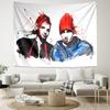 1pc Tyler Joseph and Josh Dun1 Tapestry, Living Room, Bedroom, Office, Party Decor, Ideal Festive Gift
