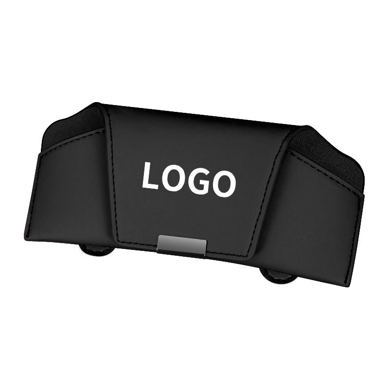 1pcs Car Glasses Holder Portable Eyeglasses Sunglasses Case Ticket Card Clamp Car Sun Visor Clip ABS Auto Accessories чёрный