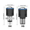 H4 LED Motorcycle Headlight Bulbs BA20D H6 Hi Low Beam Moto Light 3570 CSP Dual Color White Yellow Scooter Fog Lamp DC 12V 80V