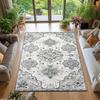 RAKKS Vintage Velvet Area Mat-Non-Slip, Soft & Durable Polyester, Retro Abstract Design,Perfect for Living Room & Bedroom Decor