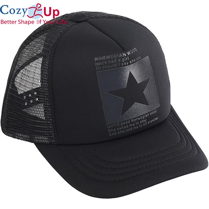 Cozy Up New Summer Baseball Cap for Men Women's Snapback Adjustable Casual Polyester Hip Hop Mesh Trucker Sun Hat
