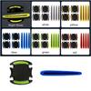 High Visibility Reflective Car Handle Protectors with Grip Texture Multipurpose Auto Door Handle 8pcs for Night Safety