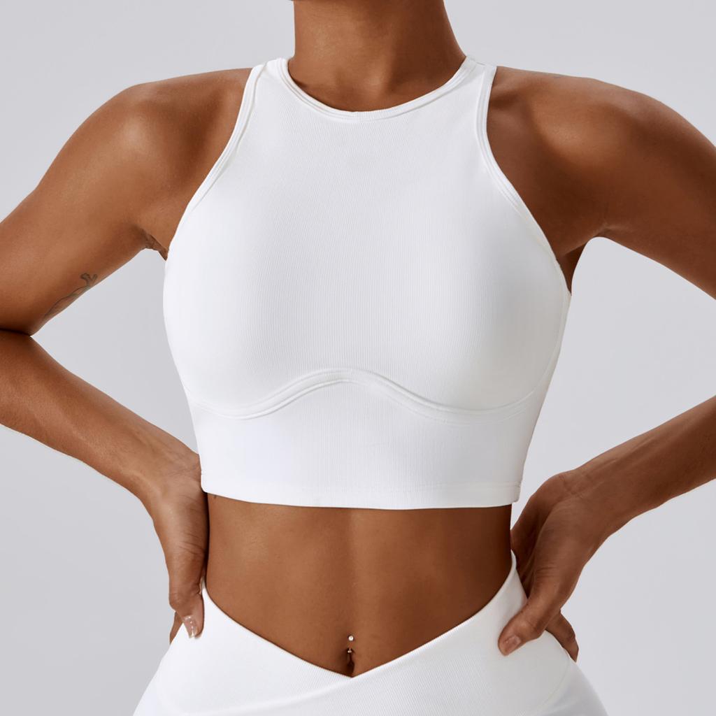 New Shock Resistant High-Strength Running And Fitness Vest With Threaded Hollow Out Beautiful Back And Tight Yoga Bra For Women