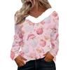 Long Sleeve Shirts For Women Cute Tops Christmas Prints Tees Blouses Casual Plus Size Basic Tops Pullover