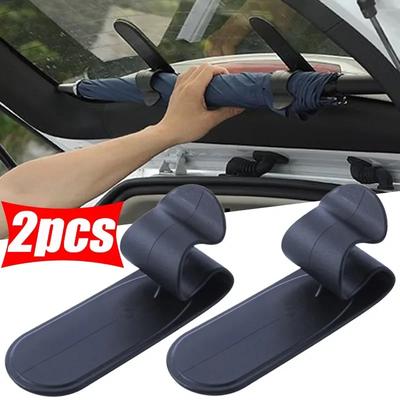 1/2 stücke Auto Regenschirm Halter Haken Universal Innen Kofferraum Regenschirm Lagerung Verschluss Clip Starke Haftung Auto Zubehör