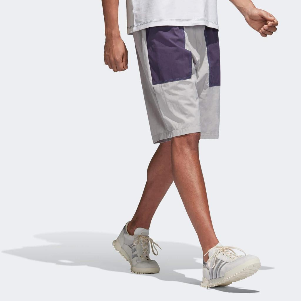 adidas Originals Atric Short Label Print Logo Straight Leg Shorts Men Shorts Gray CD6816