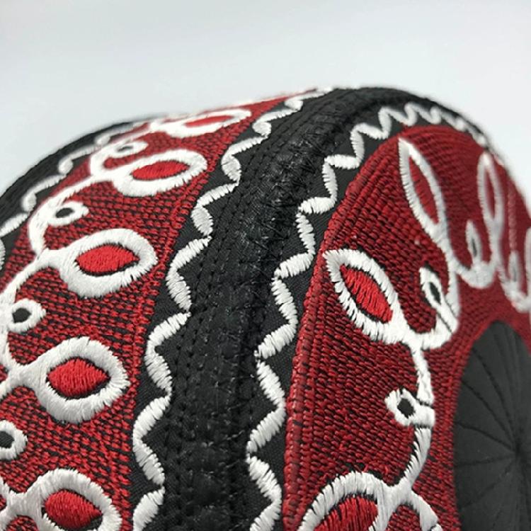 Teens Embroidery Islamic Beanie Breathable Protecting Casual Pray Hat for Adult