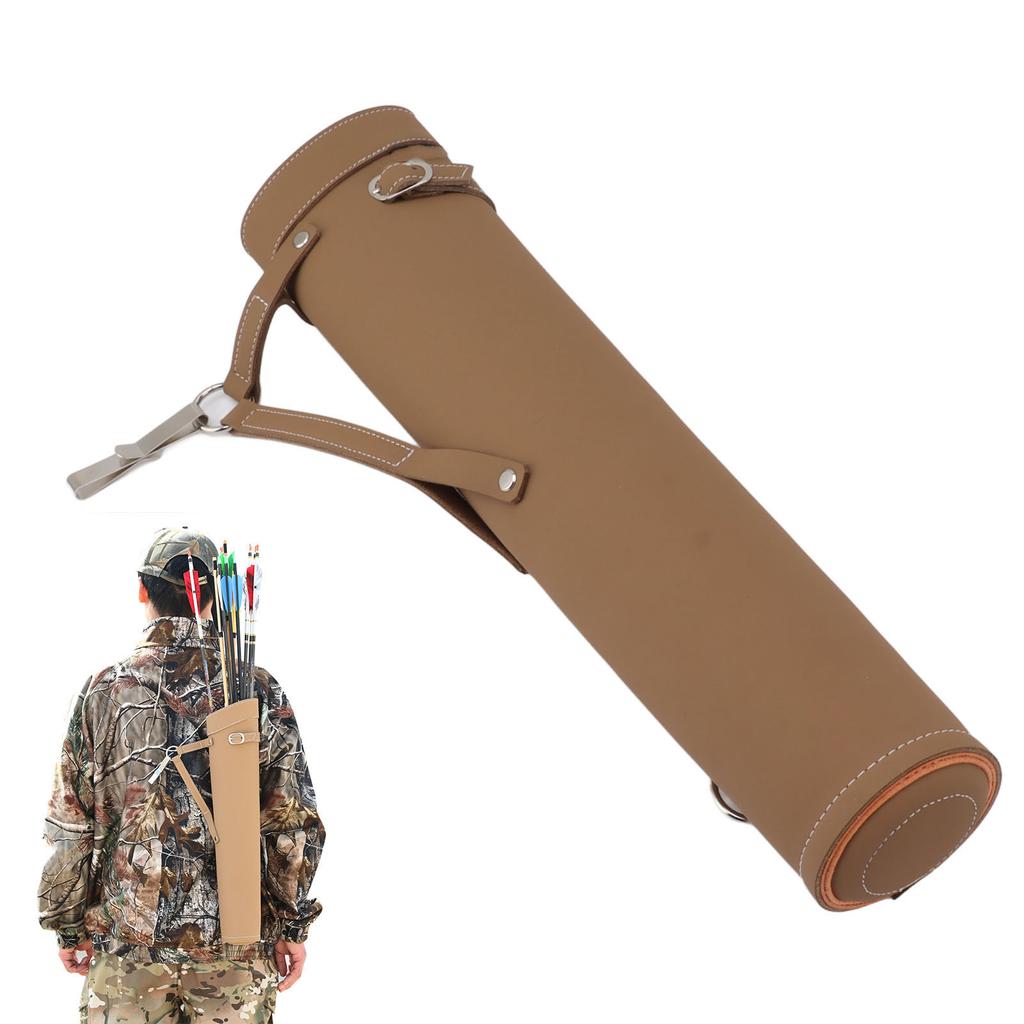 Quiver Holder Holding 20 s Large Capacity Leather Archery Holder with Shoulder Strap
