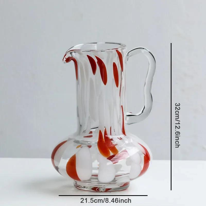 

Nordic Simple Small Fresh Color Spots Hydroponic Glass Vase Decorations Living Room Vorch Desktop Flower Arrangement Vase Crafts